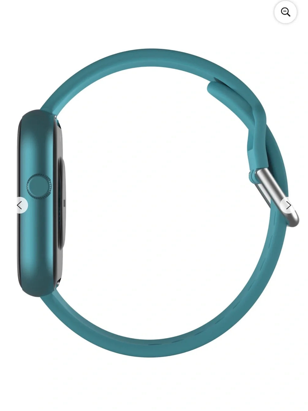 Teal Smartwatch with Comfortable Silicone Band